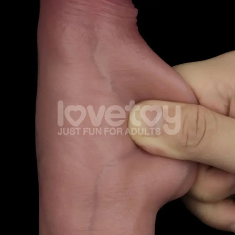 Sliding Skin Pro Dual Layer Silicone Dong 8.5in Lovetoy Discreet Intimate Essentials.