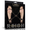 Rebellion Reign Hogtie Set with bronze spikes and cuffs for bondage hogtie set enthusiasts.