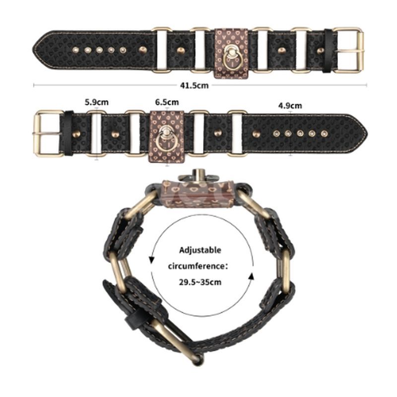 Rebellion Reign Hogtie Set featuring vintage-style bronze spikes and adjustable cuffs, perfect for bondage hogtie set activities.