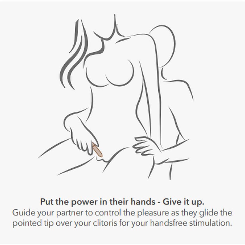 Couple using the Golden Rose Rechargeable Bullet for hands-free stimulation and intimate pleasure.