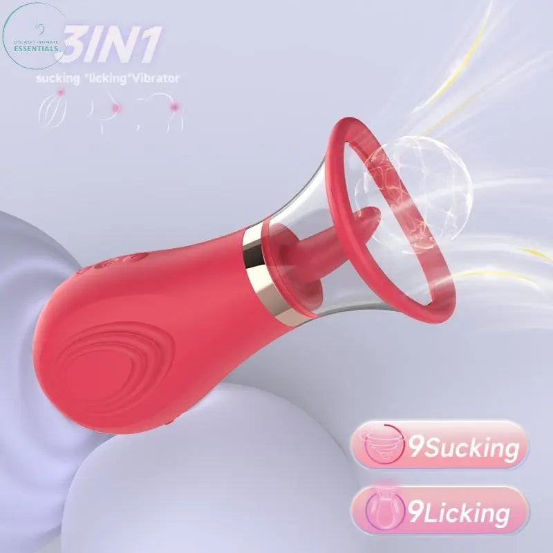 Affordable quality Sybil 3-in-1 Sucking Licking Tickling Stimulator  from S-Hande by Discreet Intimate Essentials with Discreet Delivery 