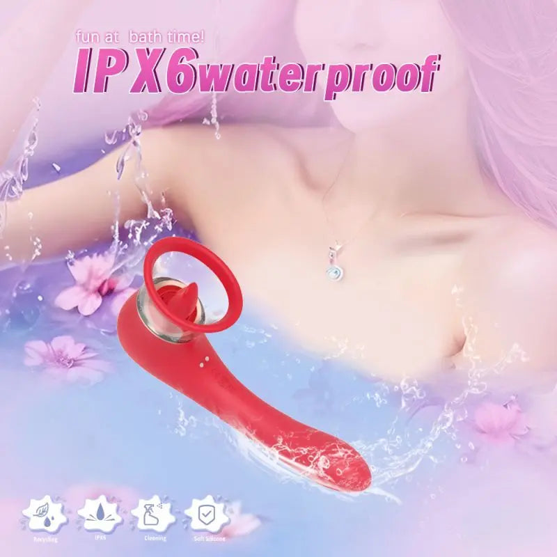 Trumpet 3-in-1 Sucking Licking Vibrating Vaginal Stimulator S-Hande Discreet Intimate Essentials.