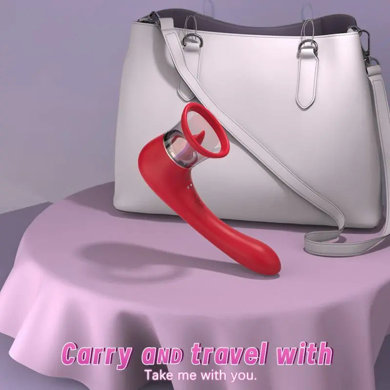 Trumpet 3-in-1 Sucking Licking Vibrating Vaginal Stimulator S-Hande Discreet Intimate Essentials.