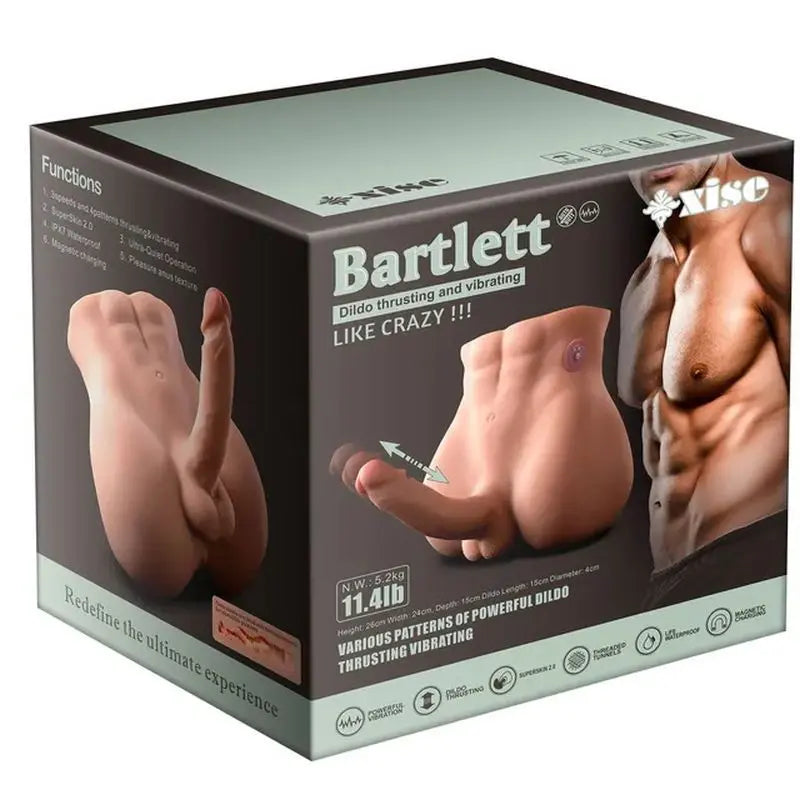 Bartlett 5kg USB Auto Thrusting 15cm Male Cock and Ass XISE Discreet Intimate Essentials.