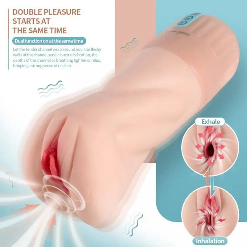 Suctroker Dual Density Vibrating Sucking Vaginal Masturbator V2.0 XISE Discreet Intimate Essentials.