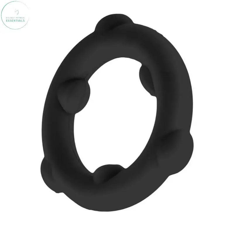 Affordable quality Spinner Silicone Ring Black  from OxBalls by Discreet Intimate Essentials with Discreet Delivery 