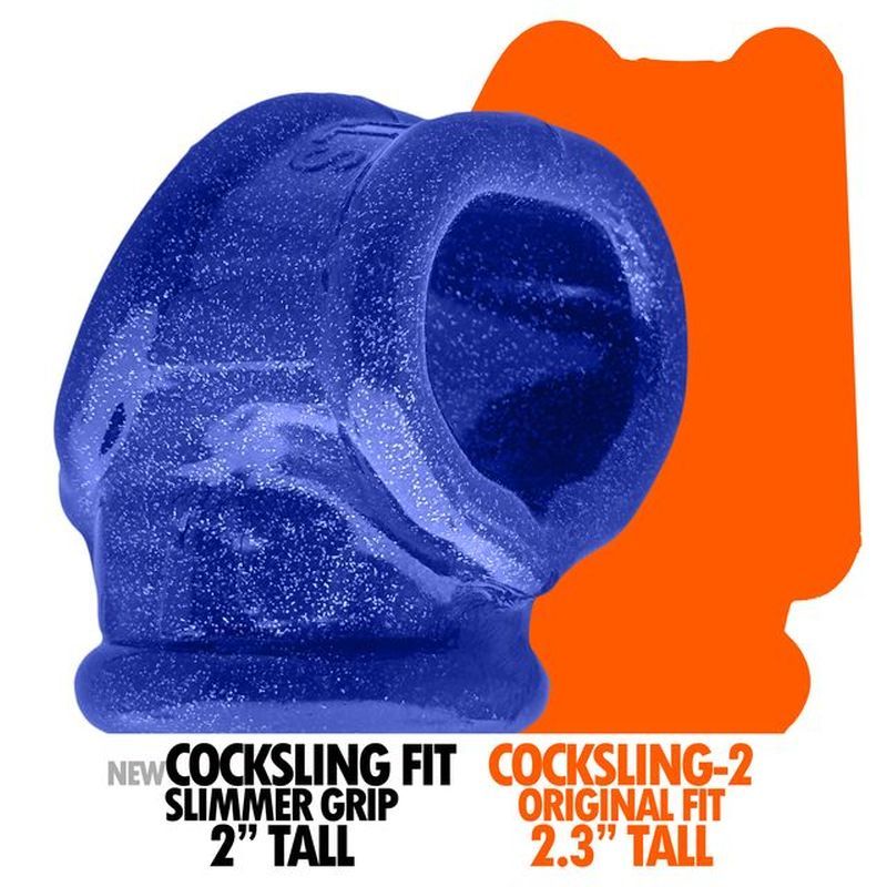 CockSling FIT Blue, slimmer grip design, 2" tall, for better grip and enhanced enjoyment.