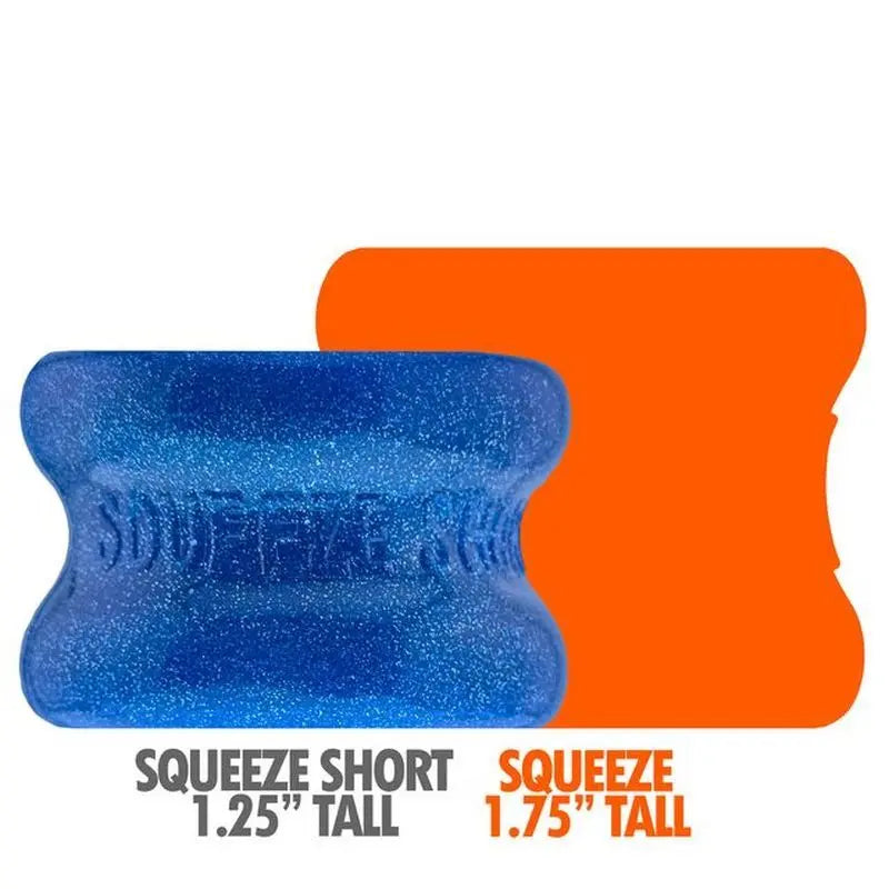 Affordable quality Squeeze Short Ballstretcher Blue Fire  from OxBalls by Discreet Intimate Essentials with Discreet Delivery 