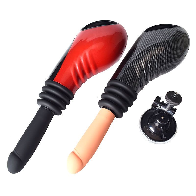 Thrusting Vibrating Fuck Machine with ergonomic design and suction base for enhanced pleasure.