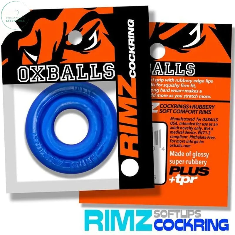 Affordable quality Rimz Ring Blue  from OxBalls by Discreet Intimate Essentials with Discreet Delivery 
