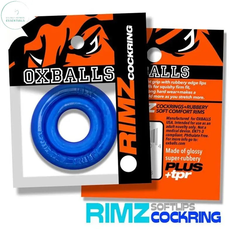 Affordable quality Rimz BIG Ring Blue  from OxBalls by Discreet Intimate Essentials with Discreet Delivery 