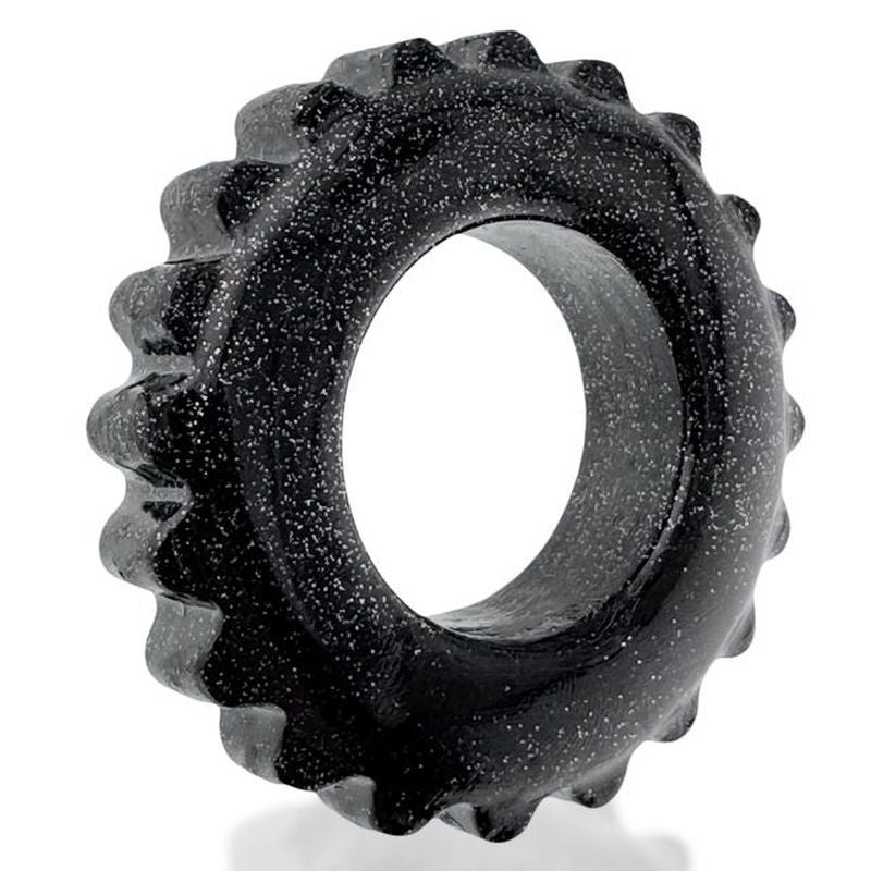 Plushy Ring Black, a soft cockring for comfort, designed to enhance bulge and provide all-day wear.