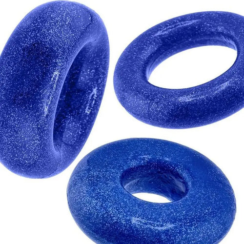 Cockpack 3 Pc Ring Set Blue OxBalls Discreet Intimate Essentials.