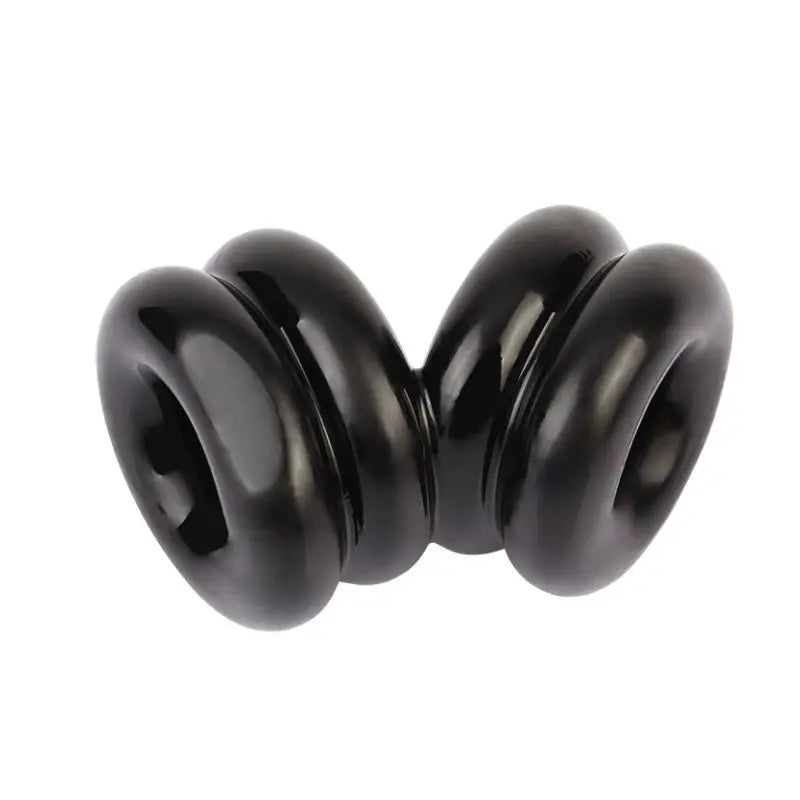 Affordable quality Double Stacked Dual Pleasure Ring Black  from GK Power by Discreet Intimate Essentials with Discreet Delivery 