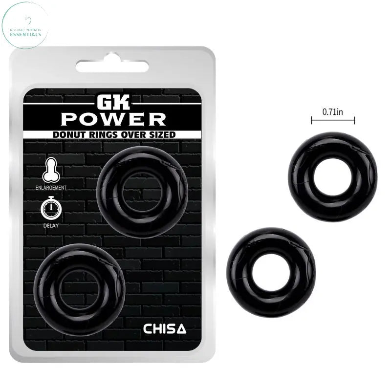 Affordable quality Mega Donut Rings Twin Pack  from GK Power by Discreet Intimate Essentials with Discreet Delivery 