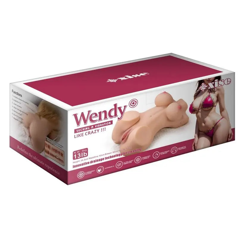 Wendy 6kg Remote Control Pussy And Ass Female Torso XISE Discreet Intimate Essentials.