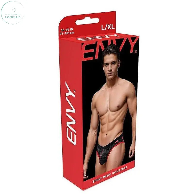 Affordable quality Envy Sport Mesh Jock Black  from Envy by Discreet Intimate Essentials with Discreet Delivery 