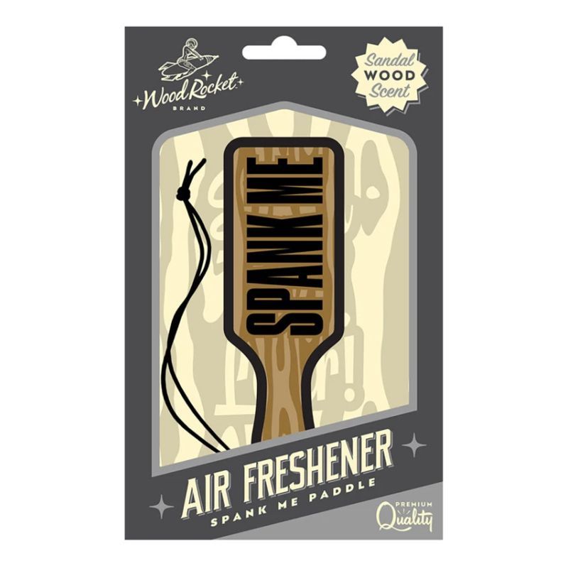Affordable quality Spank Me Paddle Air Freshener  from Wood Rocket by Discreet Intimate Essentials with Discreet Delivery 
