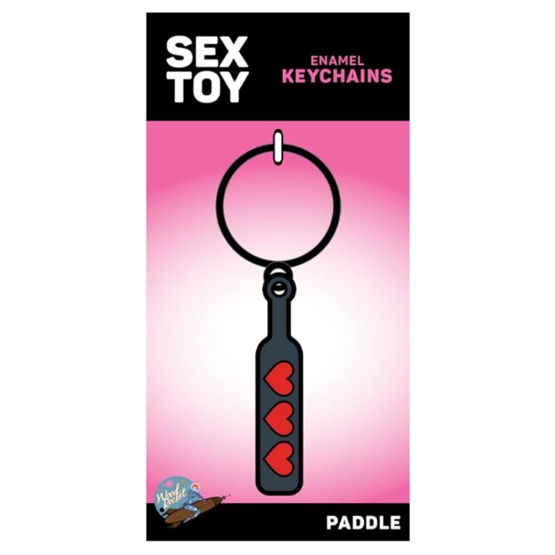 Affordable quality Hearts Paddle Keychain  from Wood Rocket by Discreet Intimate Essentials with Discreet Delivery 