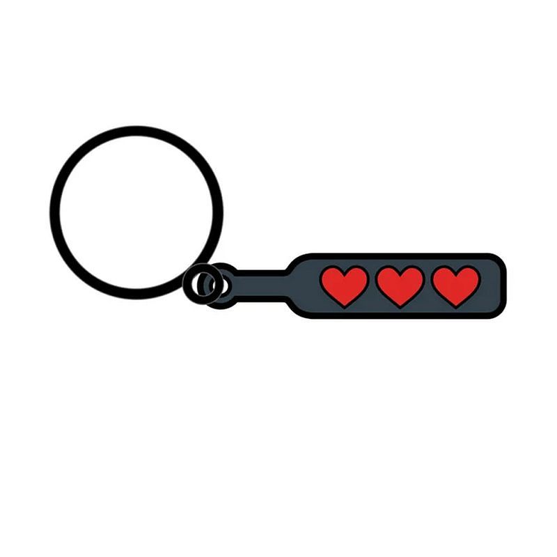 Affordable quality Hearts Paddle Keychain  from Wood Rocket by Discreet Intimate Essentials with Discreet Delivery 