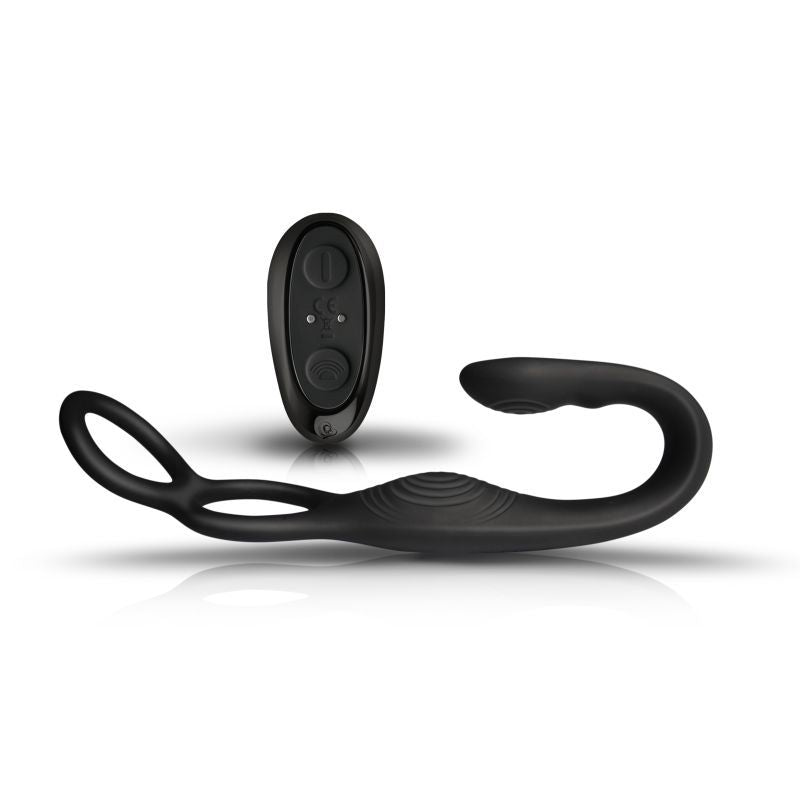 The Vibe 10 Speed Remote Mens Silicone Cock Ball and Anal Vibrator for intense sensations and dual stimulation.