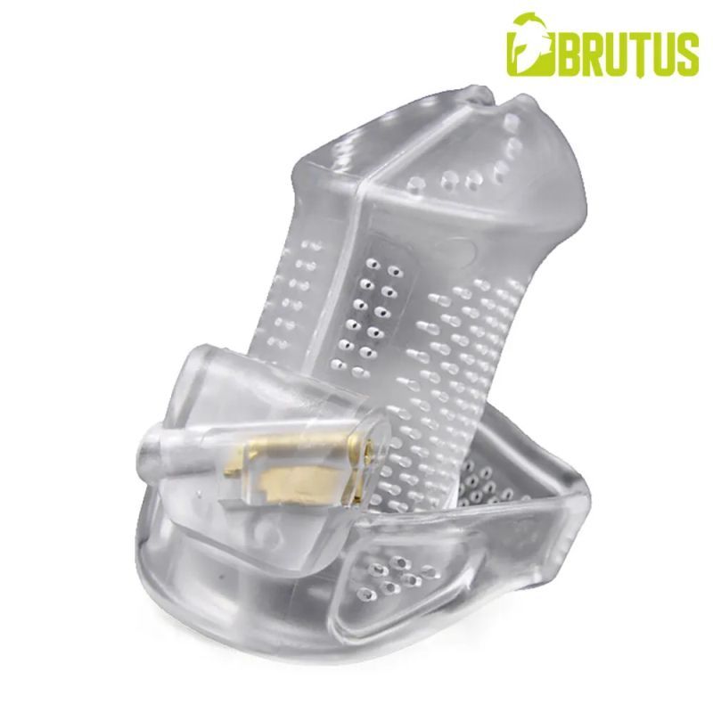 Brutus Airmesh chastity cage designed for comfort with ventilation holes for breathable long-term wear.
