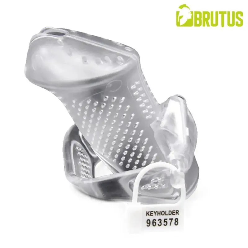Brutus Airmesh Chastity Cage Clear Brutus Discreet Intimate Essentials.