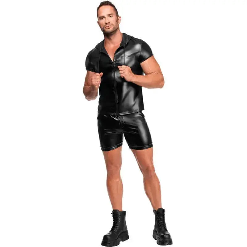 Vexen Hooded T Shirt Noir Discreet Intimate Essentials.