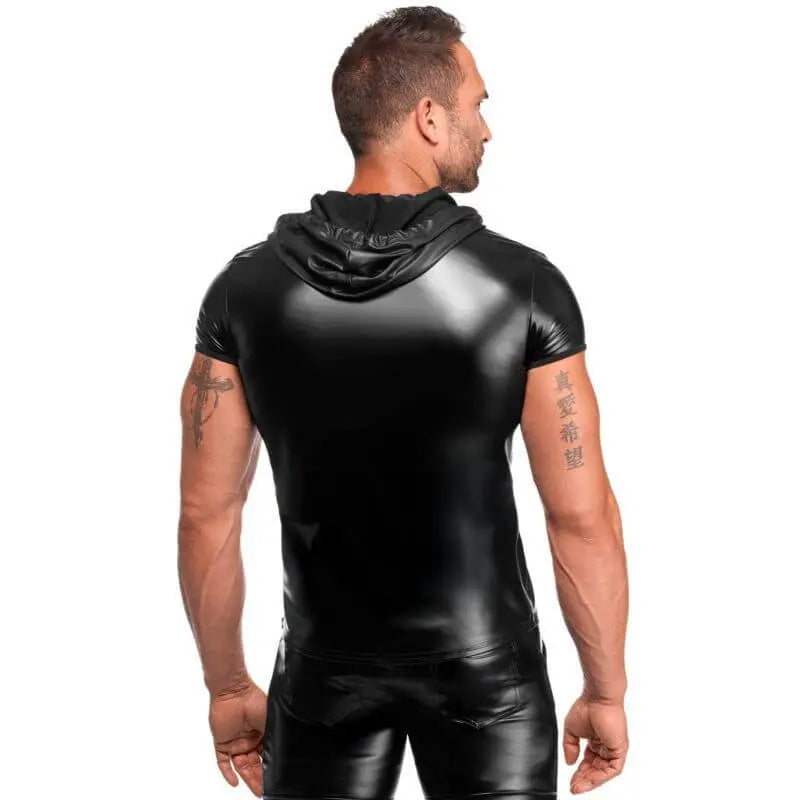 Vexen Hooded T Shirt Noir Discreet Intimate Essentials.