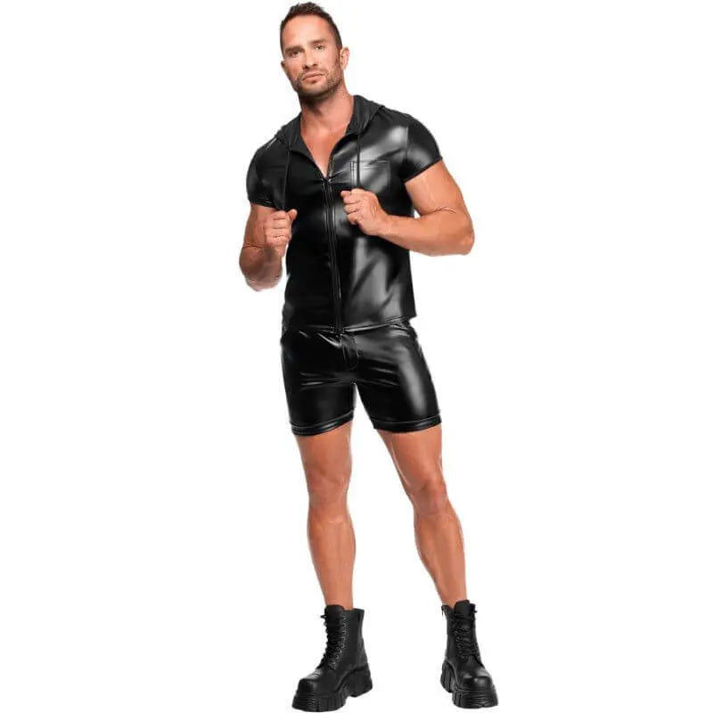 Vexen Hooded T Shirt Noir Discreet Intimate Essentials.