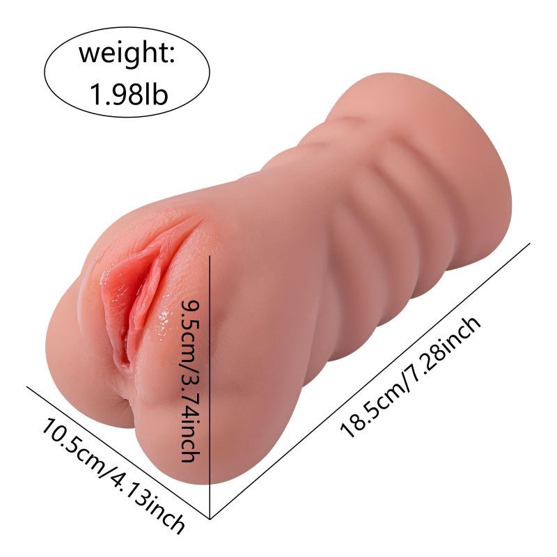 Ramar Realistic Vibrating Anal Vaginal Masturbator with dimensions and weight for intimate essentials.