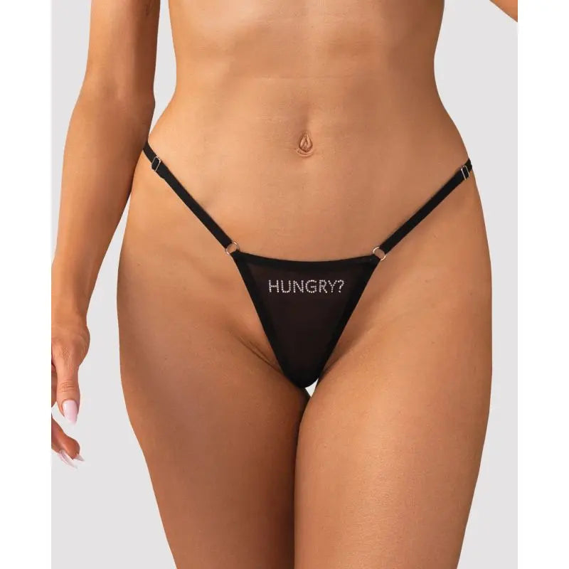 Hungry? Thong Obsessive Discreet Intimate Essentials.