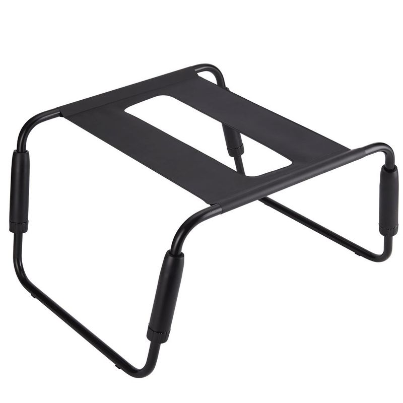 Sex Chair Adjustable Height Black TPU Seat Daytona