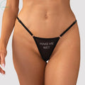 Affordable quality Make Me Wet Thong  from Obsessive by Discreet Intimate Essentials with Discreet Delivery 