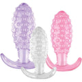 Affordable quality Crystal Ballers 3 Pc Silicone Anal Plug Set  from Hott Products by Discreet Intimate Essentials with Discreet Delivery 