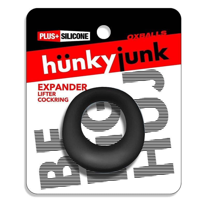 Expander Slim Scoop Cockring Black by Hunkyjunk from Discreet Intimate Essentials for  Adult Toys, quality products at discount affordable prices.