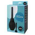 Premium unisex douche product packaging with silicone douche and interchangeable nozzles.