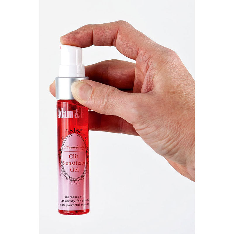 Adam & Eve Clit Sensitiser Gel - Strawberry Flavoured Female Enhancer - 29 ml Bottle