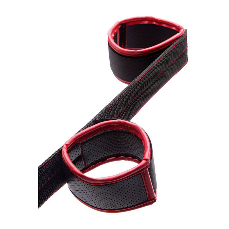 Adam & Eve Scarlet Couture Spreader Bar - Black/ Restraint