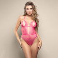 OPULENCE Crotchless Pearl Teddy ML -  - M/L Size