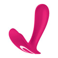 Satisfyer Top Secret wearable vibrator with app control showcasing its ergonomic design and vibrant color.