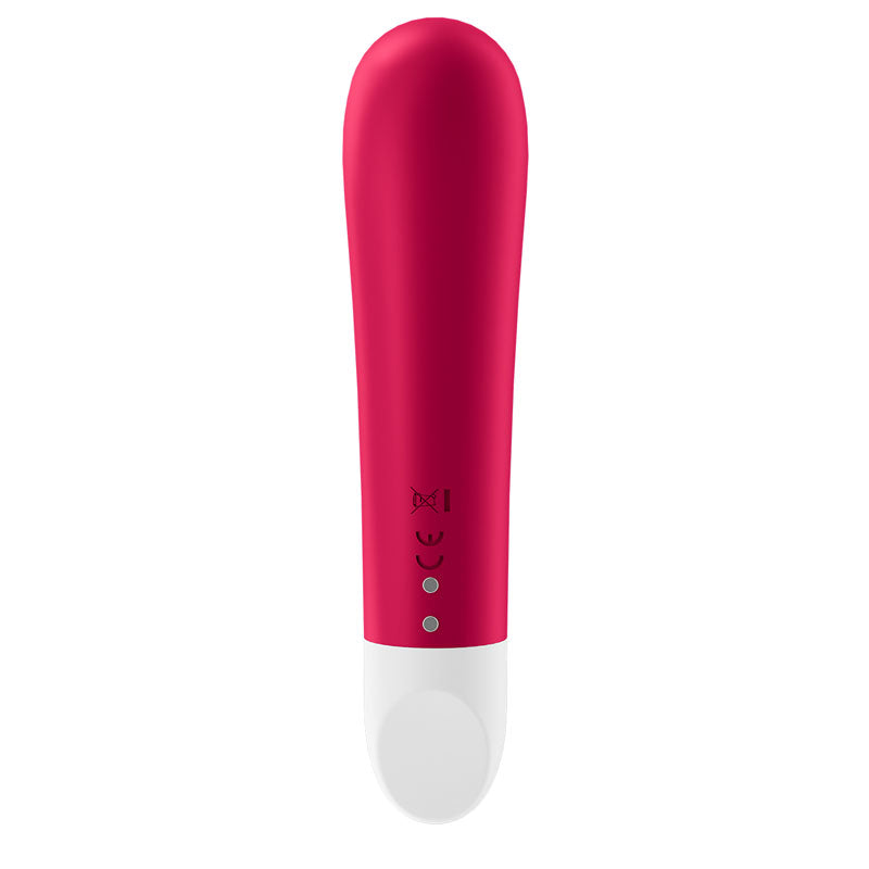 Satisfyer Ultra Power Bullet 1 - USB rechargeable bullet vibrator in vibrant red color, designed for ultimate pleasure.