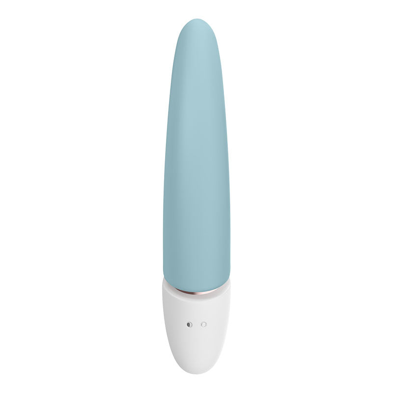 Satisfyer Marvelous Four - 4-in-1 USB Rechargeable Vibes in soft blue, ideal for intimate essentials for her.