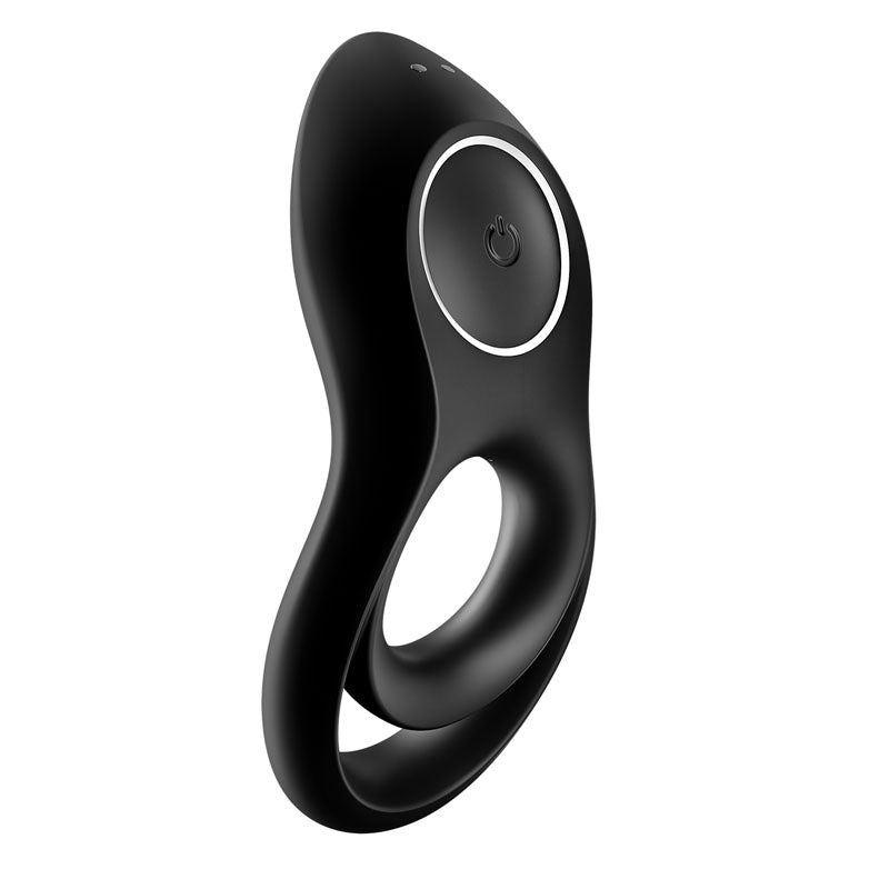 Satisfyer Legendary Duo - USB rechargeable cock and balls ring showcasing a sleek design with powerful vibration features.