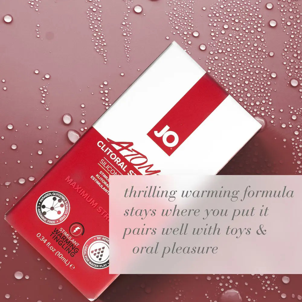 JO Atomic Clitoral Gel - Stimulating Gel for Women - 10 ml Tube JO Discreet Intimate Essentials.