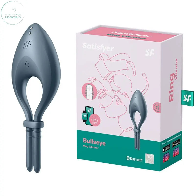 Affordable quality Satisfyer Bullseye - Navy - Navy Vibrating Adjustable Lasso Cock Ring  from Satisfyer by Discreet Intimate Essentials with Discreet Delivery 