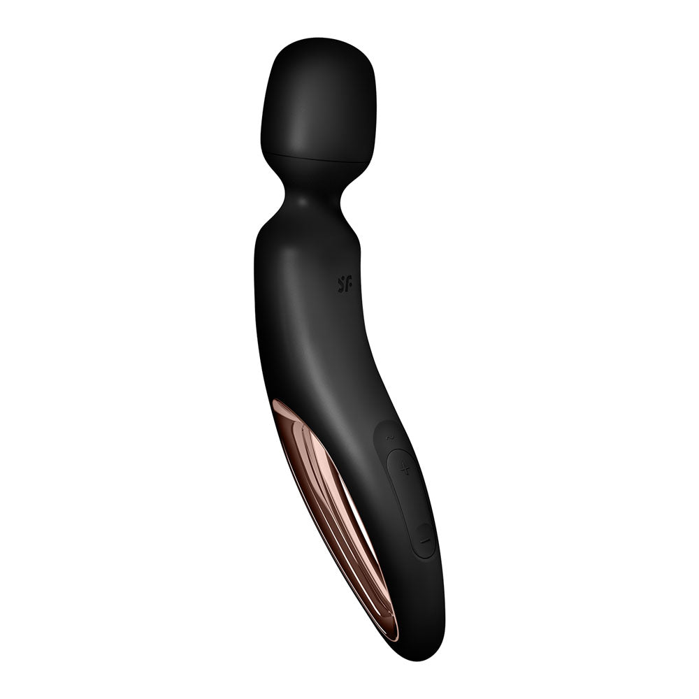 Satisfyer Wand-erland rose gold rechargeable massage wand for ultimate relaxation and pleasure.