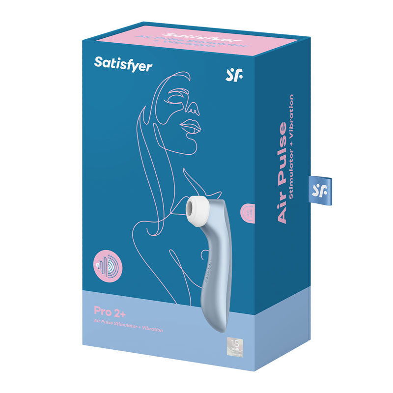 Satisfyer Pro 2+ -  Touch-Free USB-Rechargeable Clitoral Stimulator with Vibration