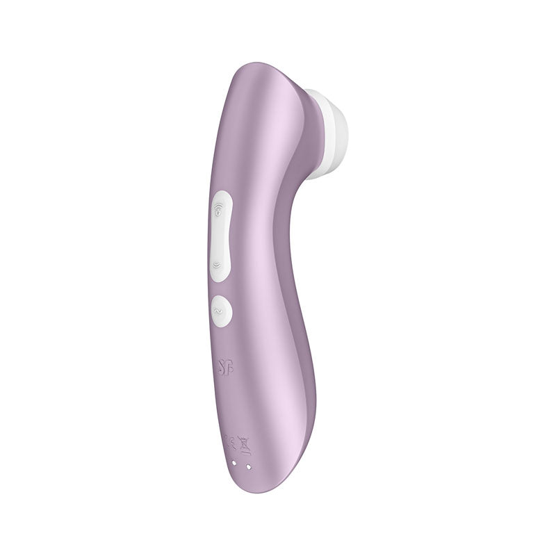 Satisfyer Pro 2+ - Touch-Free USB-Rechargeable Clitoral Stimulator with Vibration in elegant design.