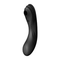 Satisfyer Curvy Trinity 4, USB rechargeable air pulse vibrator with rounded shaft and ribbed design.